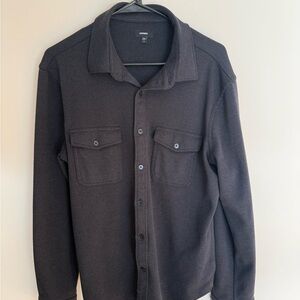 Express Black Casual Button Down Shirt